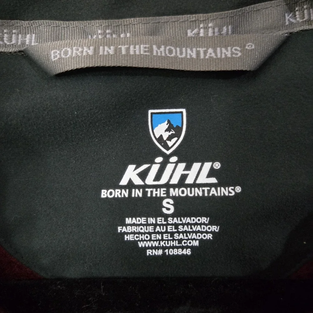 KUHL Interceptr Quarter Zip Fleece Mens Small Maroon‎ Sweater Gorpcore Outdoors
